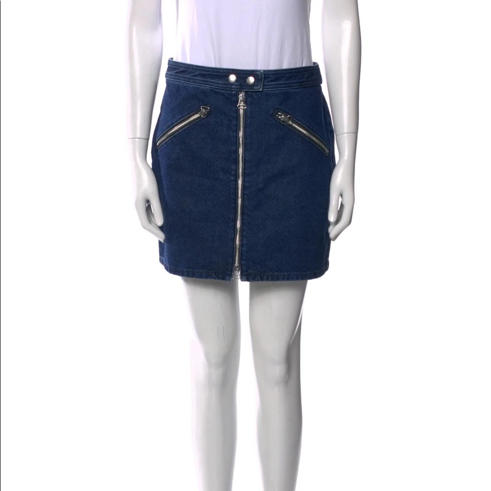 Rag and bone denim skirt with zippers! Perfect condition